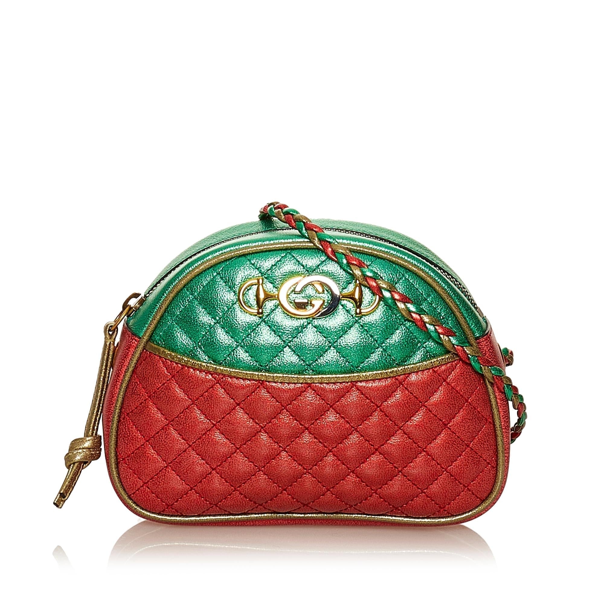 Gucci Trapuntata Leather Crossbody Bag