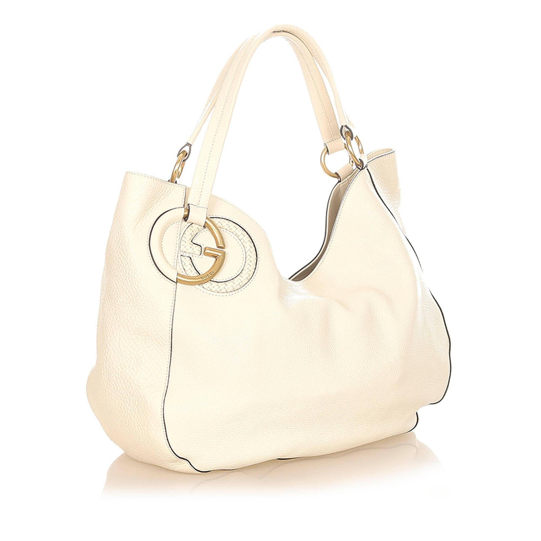 Gucci Twill Leather Tote Bag (SHG-20667)