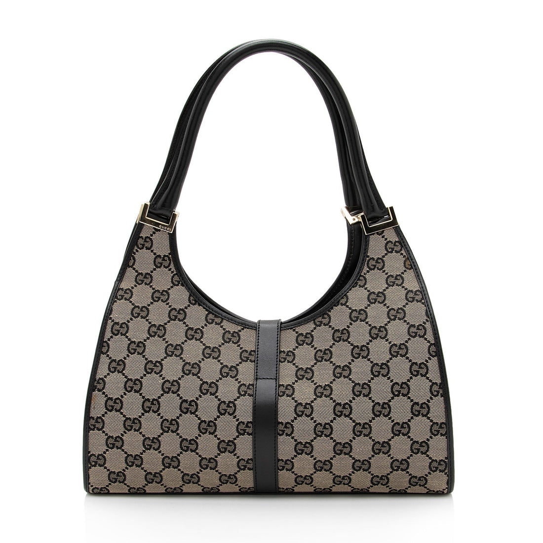 Gucci Vintage GG Canvas Bardot Medium Shoulder Bag (SHF-MzOFGC)