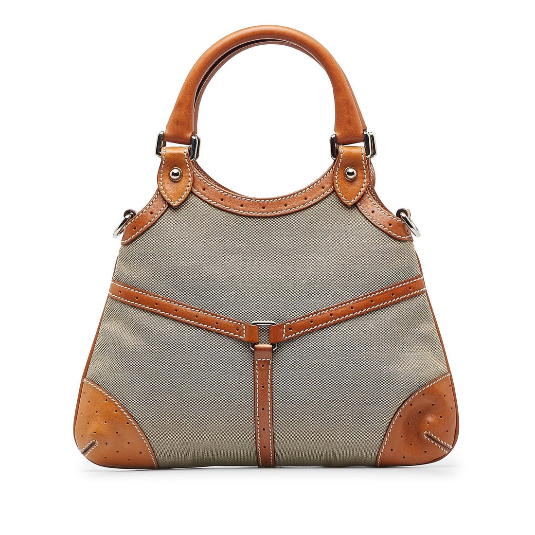 Gucci Web Canvas Reins Satchel (SHG-wUoDp0)