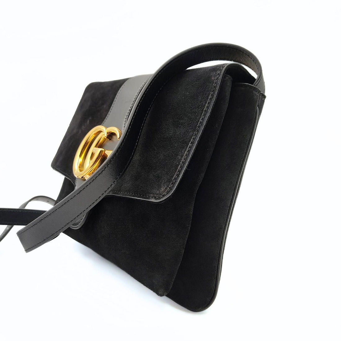 GUCCI Gucci Gucci Arli shoulder bag in black suede