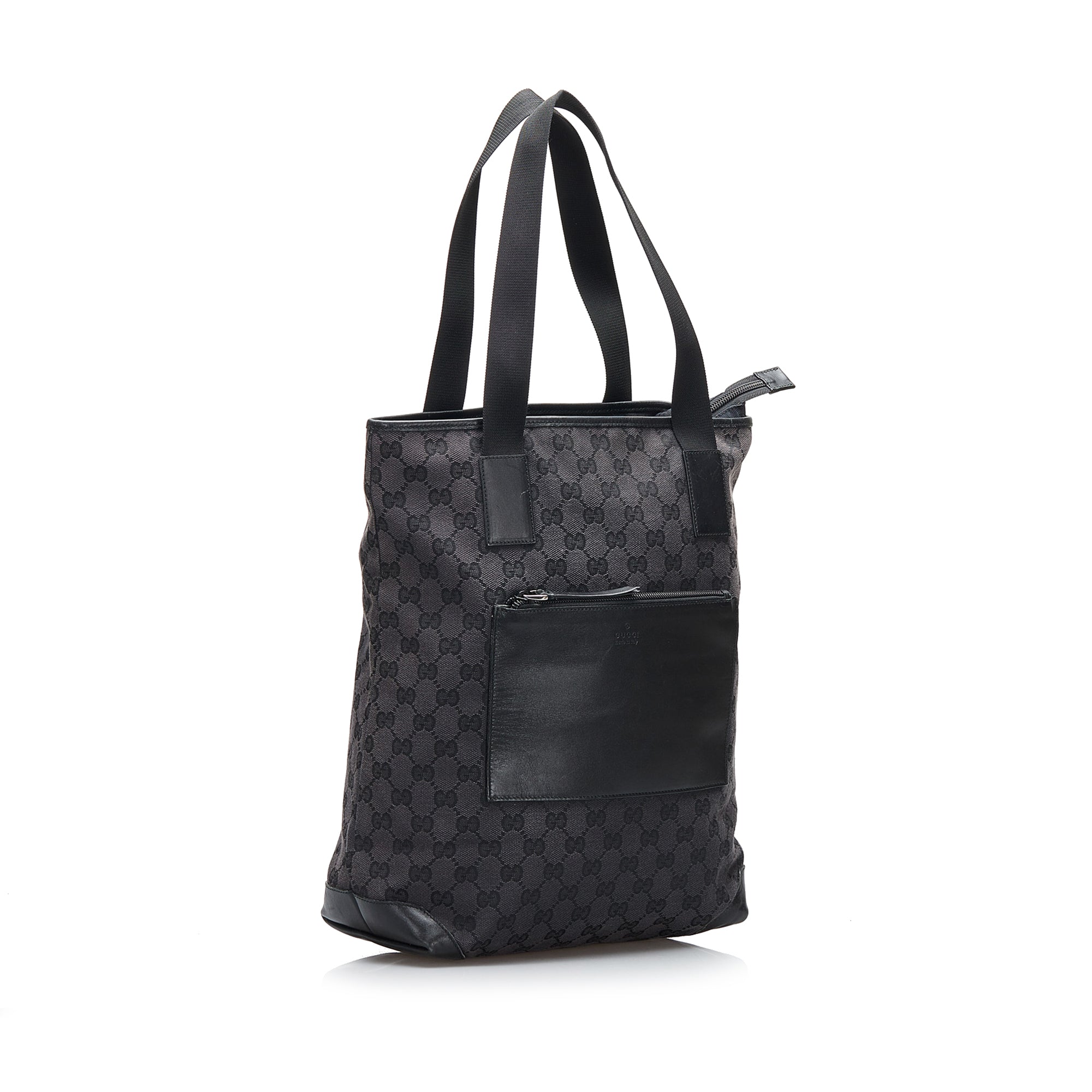 Gucci Tote Bag Black GG Canvas