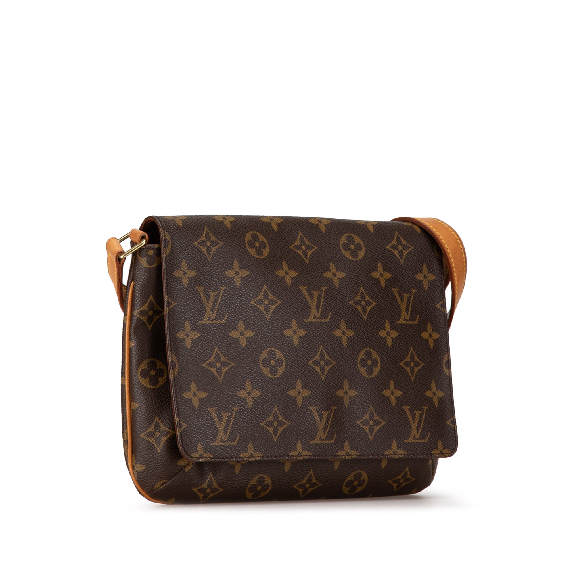 Brown Louis Vuitton Monogram Musette Tango Short Strap Shoulder Bag