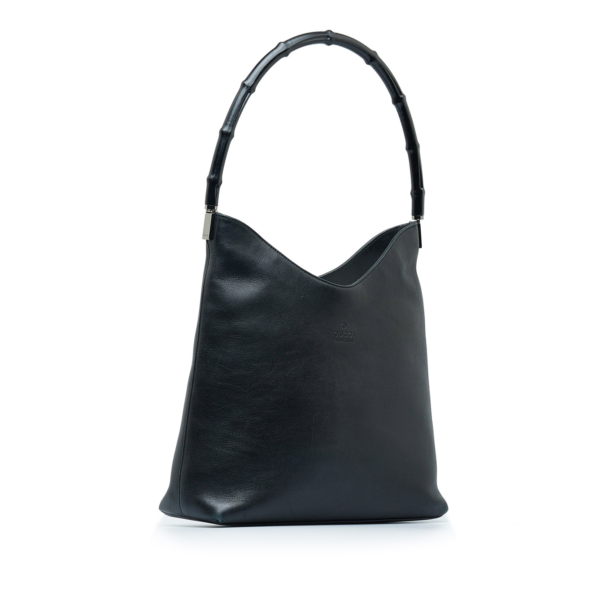 GUCCI Bamboo Leather Shoulder Bag