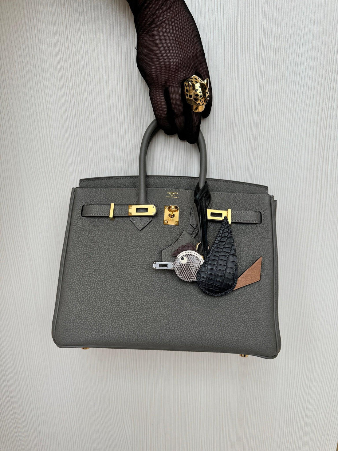 Hermès Birkin 25 Gris Meyer Togo Gold Hardware