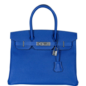Hermès Birkin 30 Blue Electric Epsom with Palladium Hardware