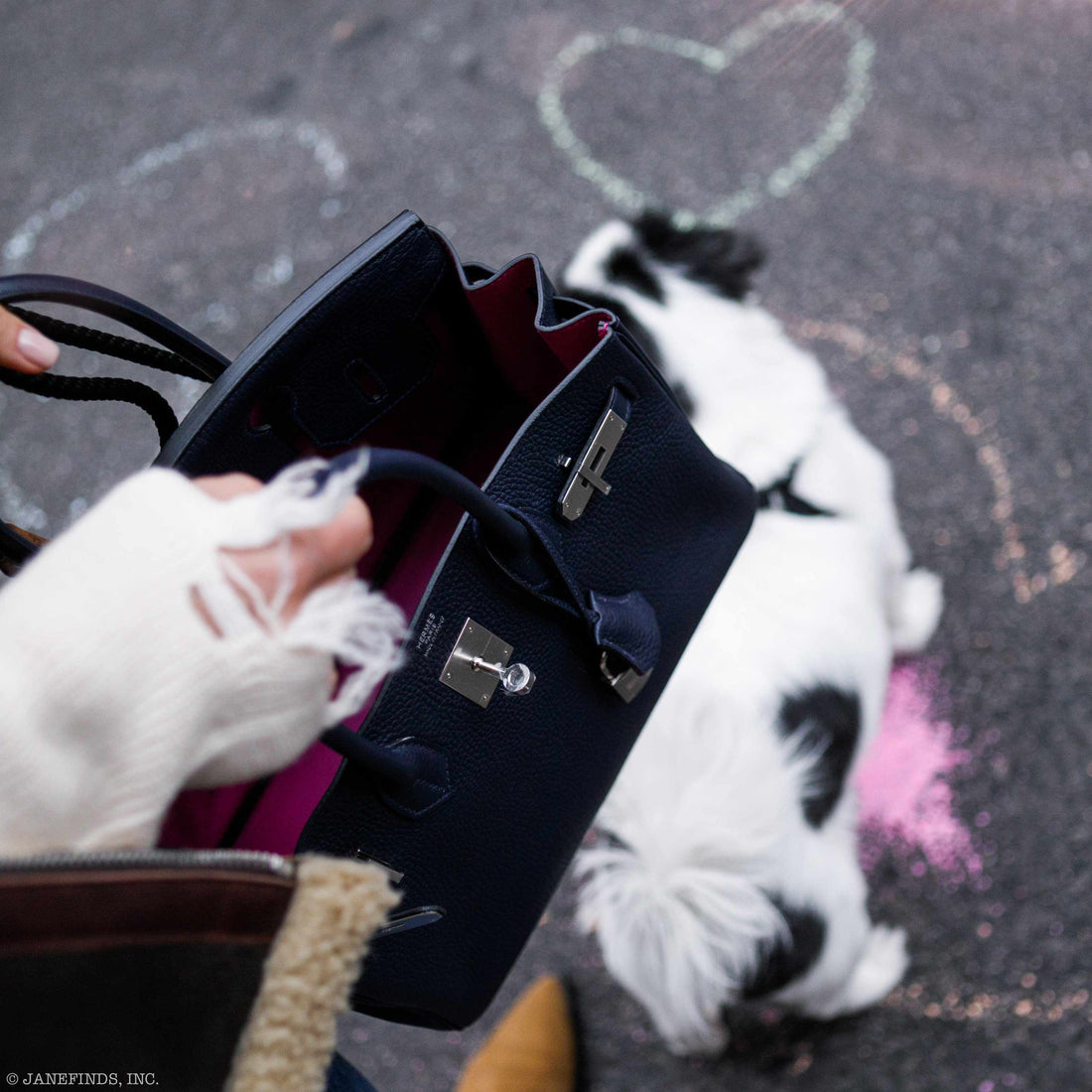Hermès Birkin 30 Blue Nuit Verso Rose Pourpre Togo Palladium Hardware - Limited Edition