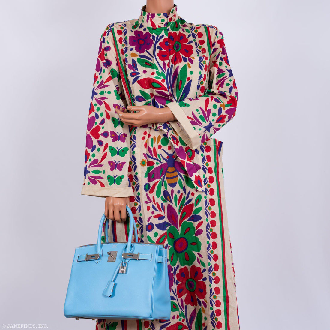 Hermès Birkin 30 Celeste Blue Epsom Palladium Hardware