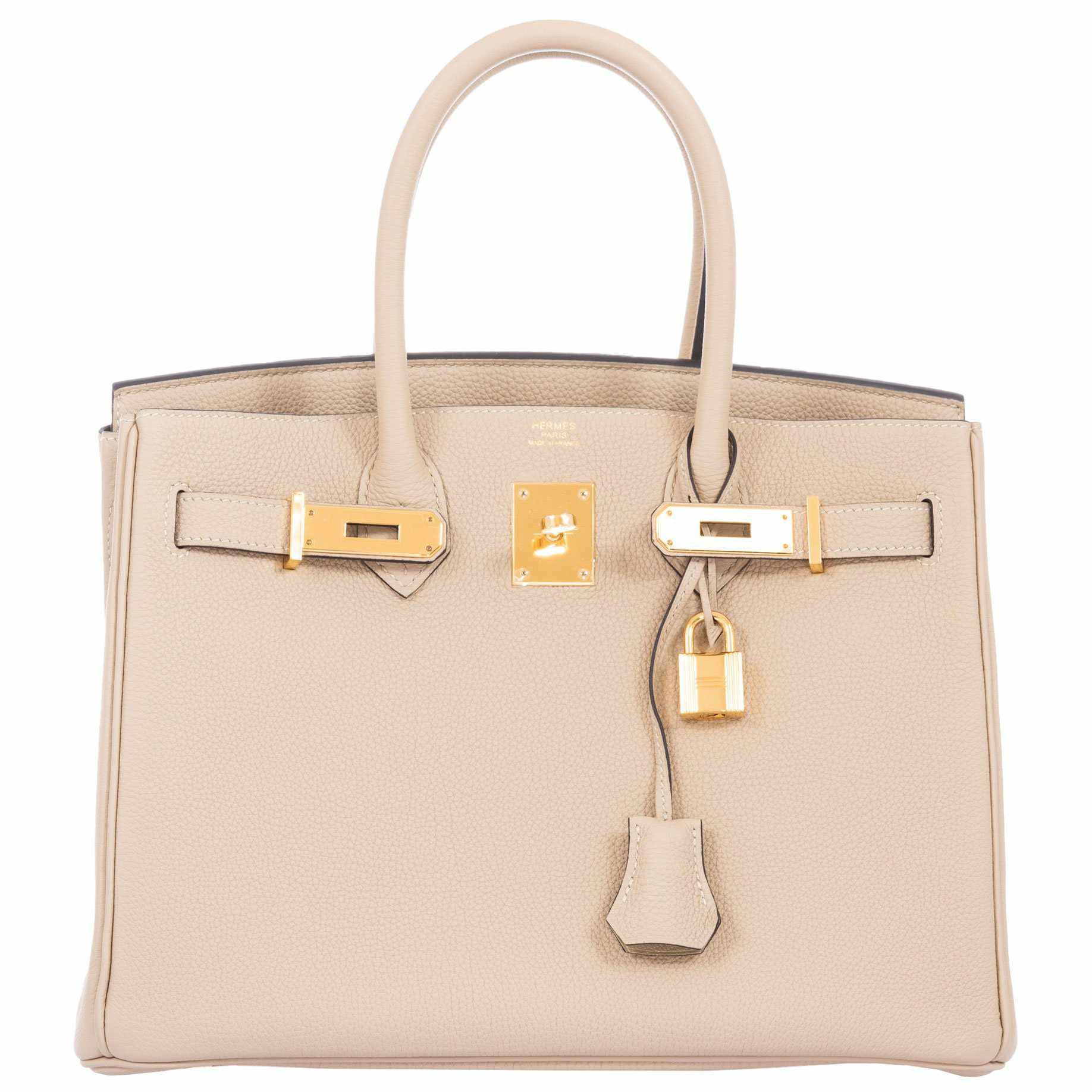 Hermès Birkin 30 Craie Togo Rose Gold Hardware
