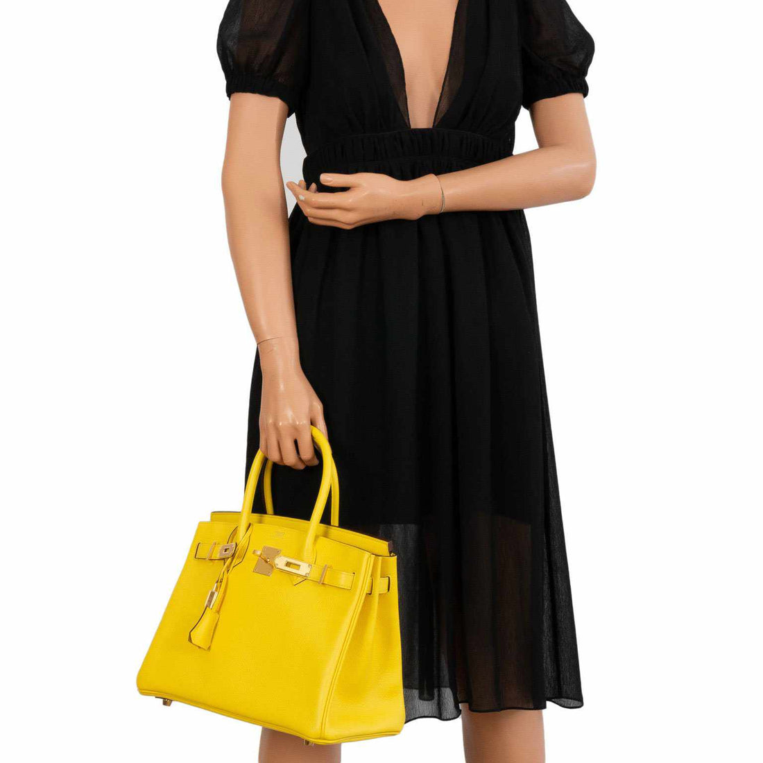 Hermès Birkin 30 Jaune de Naples Taurillon Novillo Gold Hardware