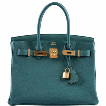 Hermès Birkin 30 Malachite Togo Gold Hardware