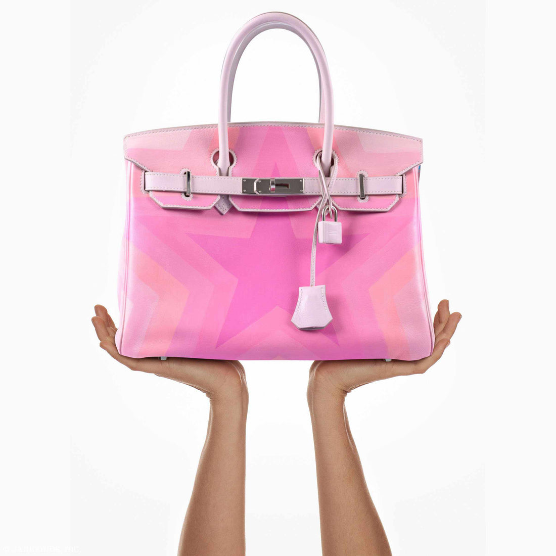 Hermès Birkin 30 “Pink Pulsar” Rose Drageé Star Swift Palladium Hardware * JaneFinds Custom Shop