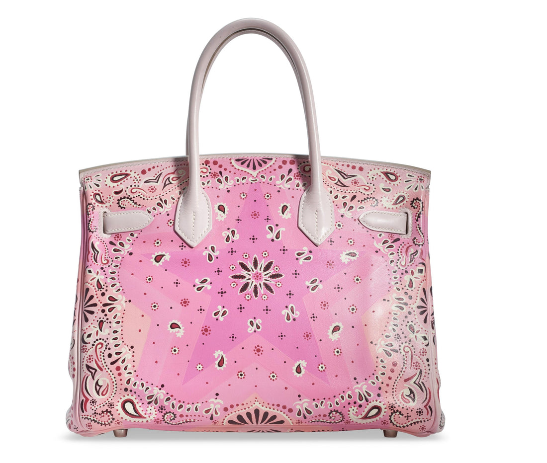 Hermès Birkin 30 Rose Dragée Painted Swift Palladium Hardware * JaneFinds Custom Shop