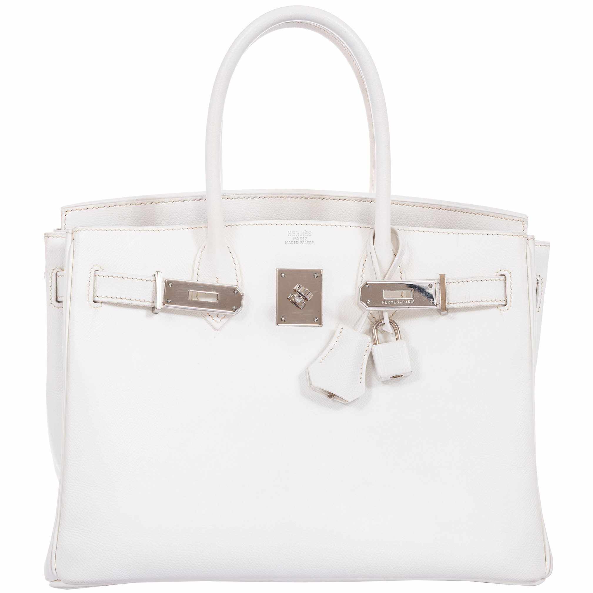 Hermès Birkin 30 White Epsom Palladium Hardware
