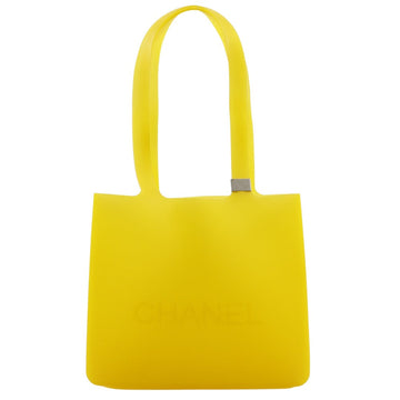 CHANEL Tote Bag rubber yellow Women Used