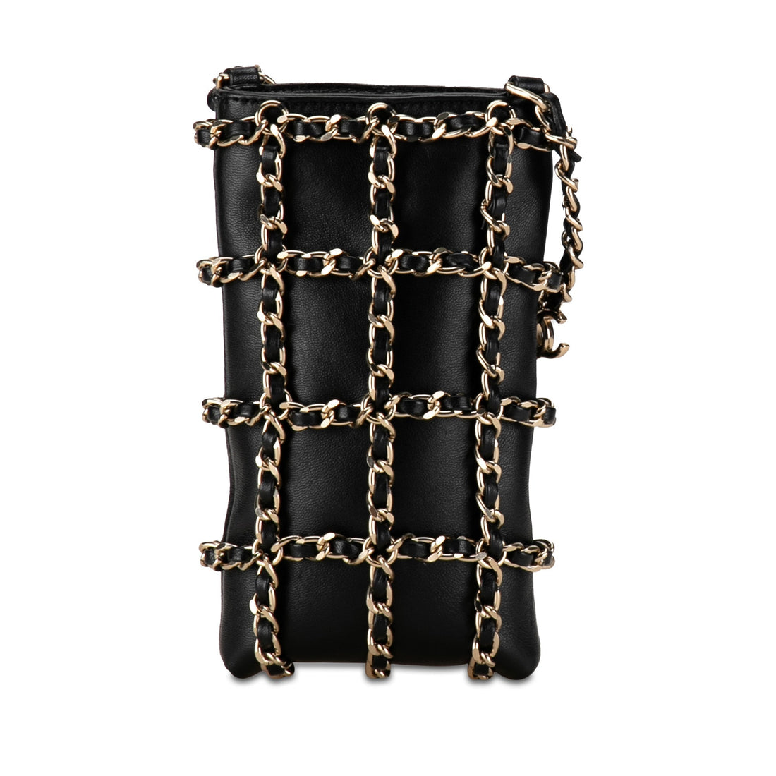 Chanel Lambskin Tech Me Out Phone Case Crossbody Bag