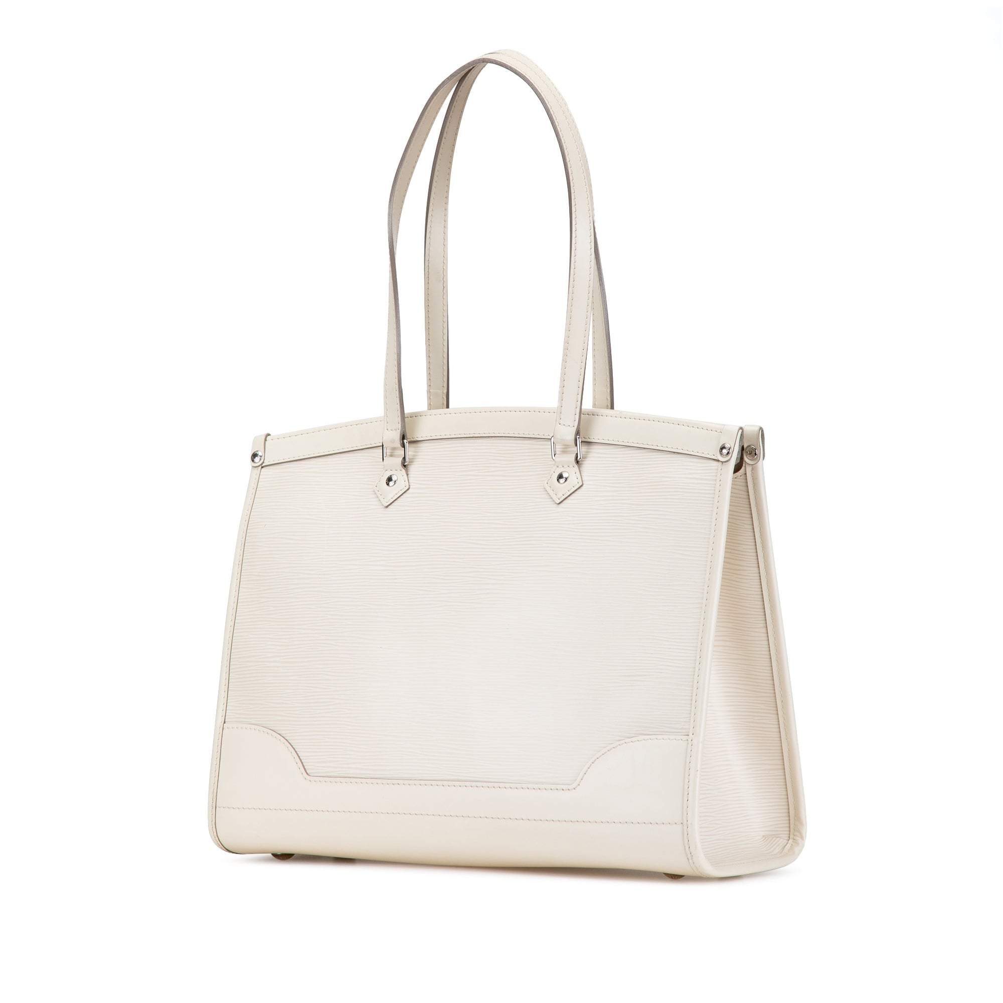 White Louis Vuitton Epi Madeleine GM Shoulder Bag
