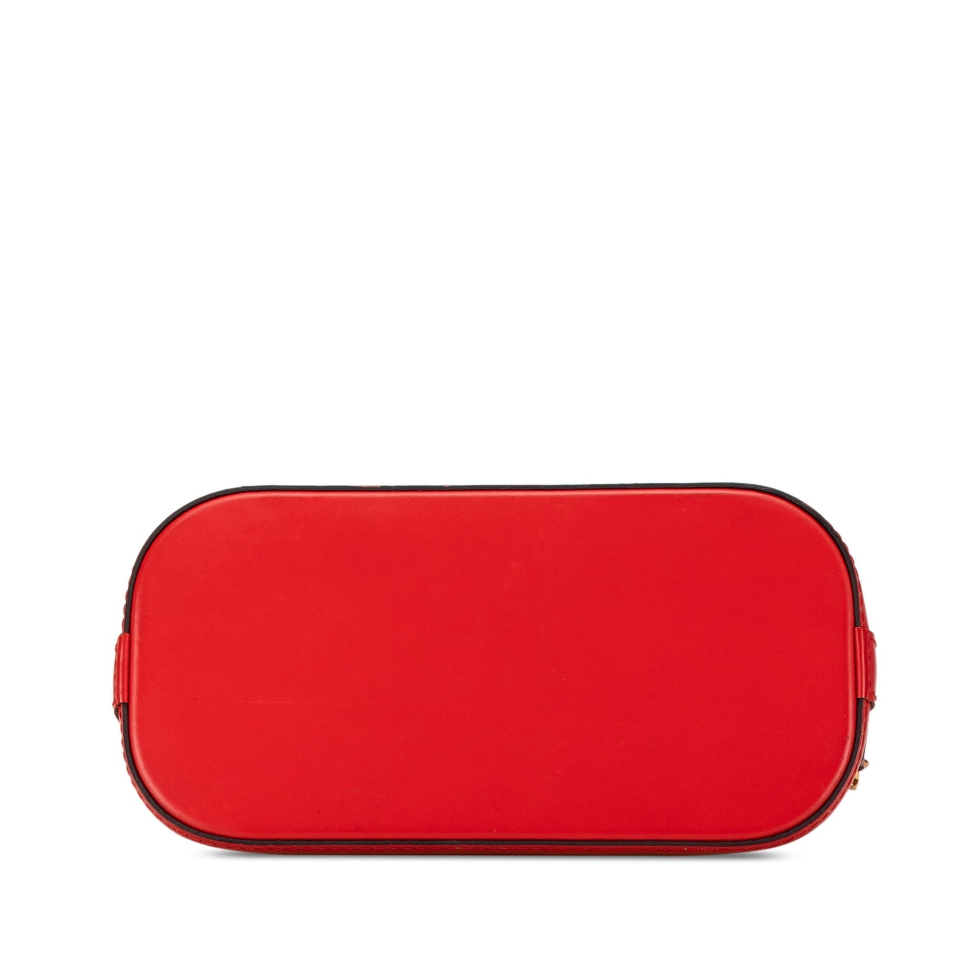 Red Louis Vuitton Epi Mini Alma Crossbody Bag