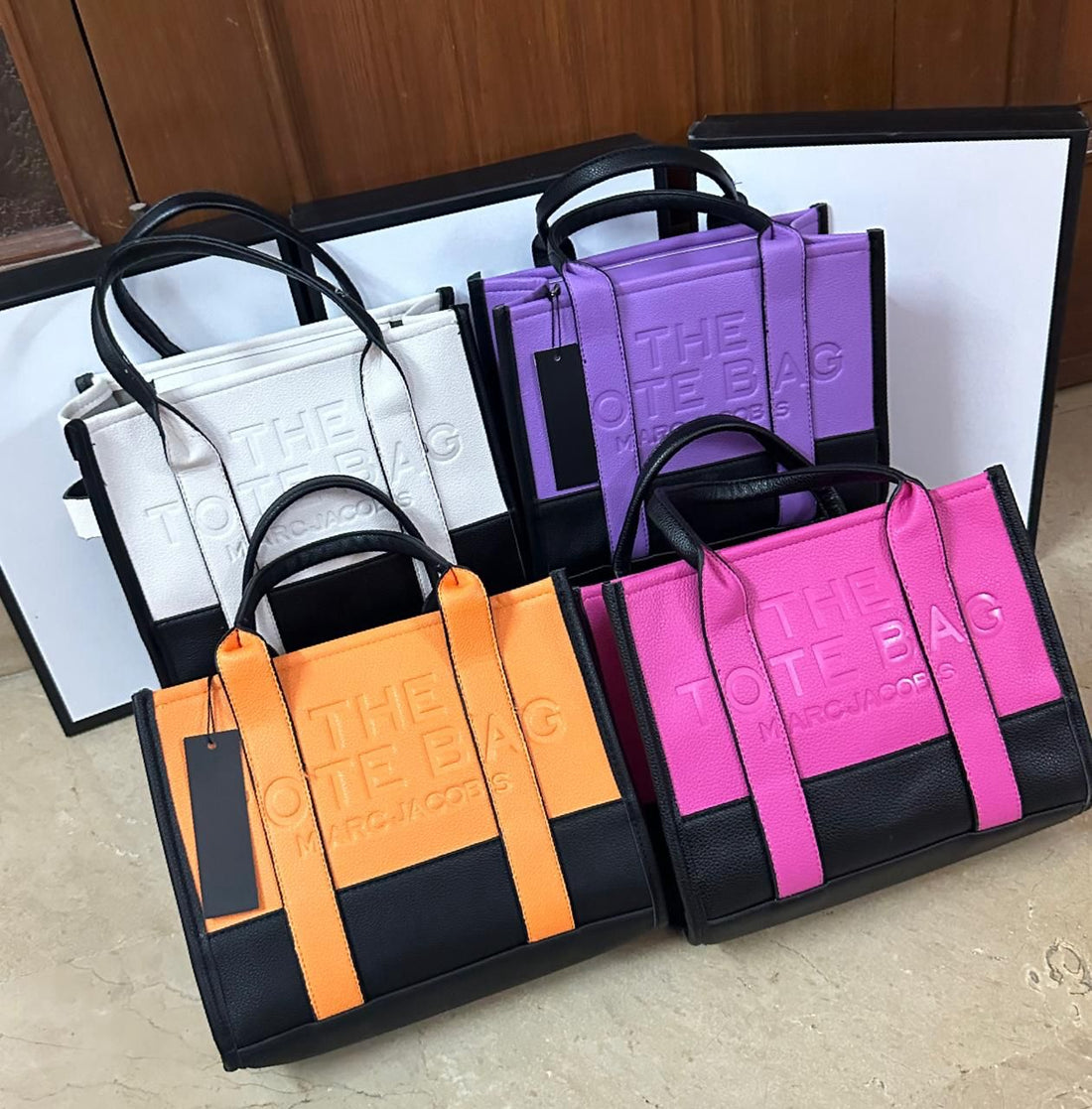 THE TOTE BAG  MARC JACOBS (black/orange)