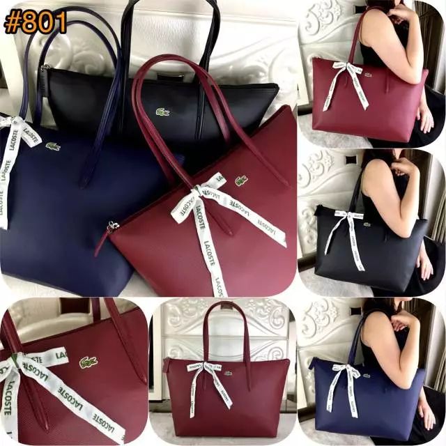 LACOSTE Tote Bag  Premium Women Bag (Red)