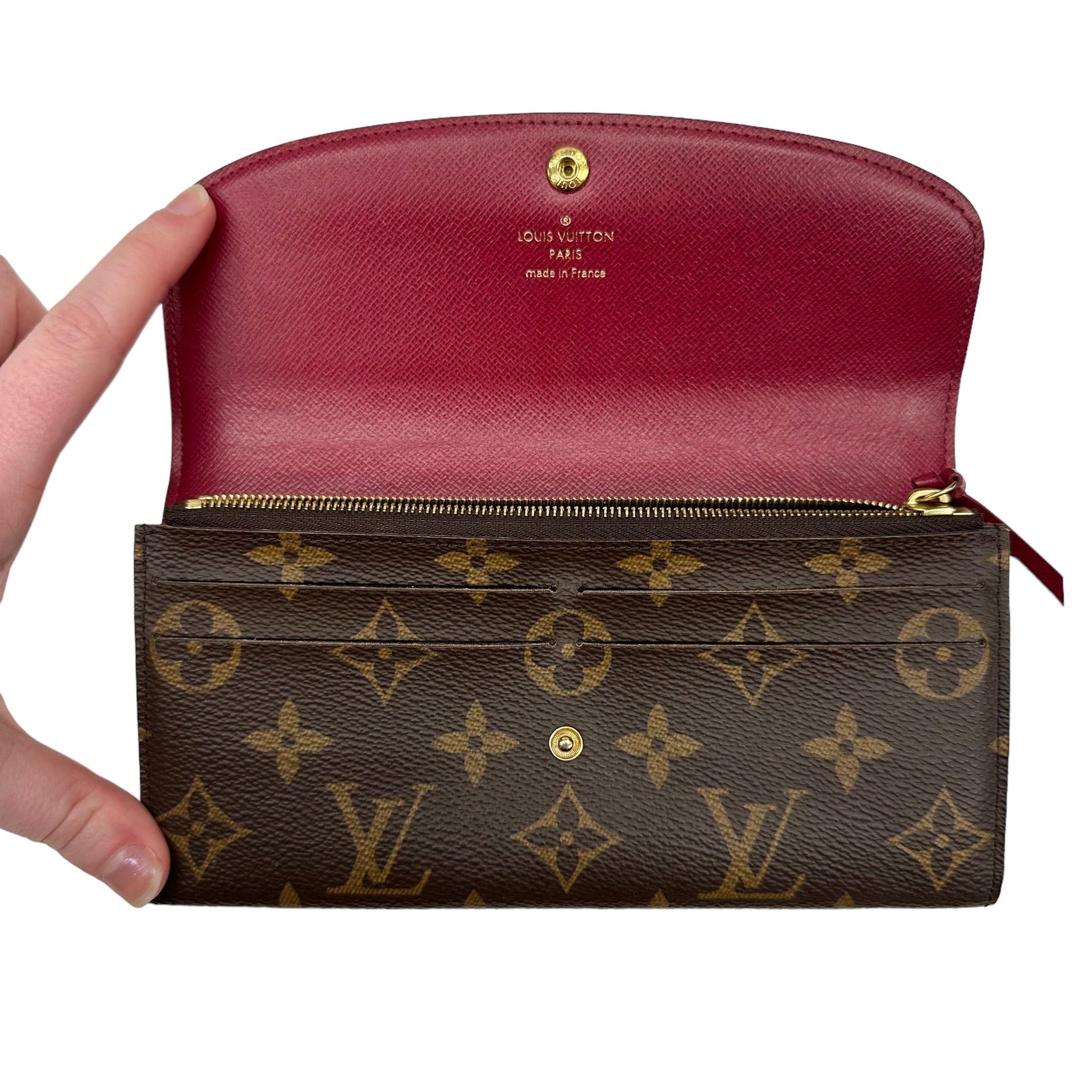 Brown WALLET Luxury DESIGNER by Louis Vuitton Size:MEDIUM