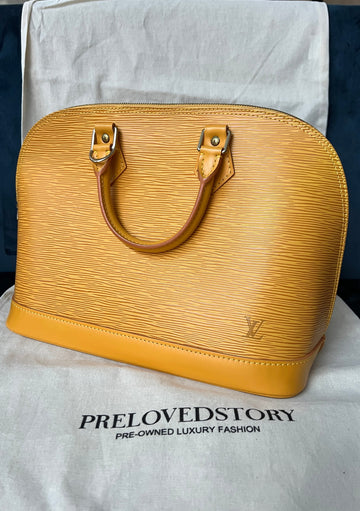 Alma PM in Yellow Epi Leather