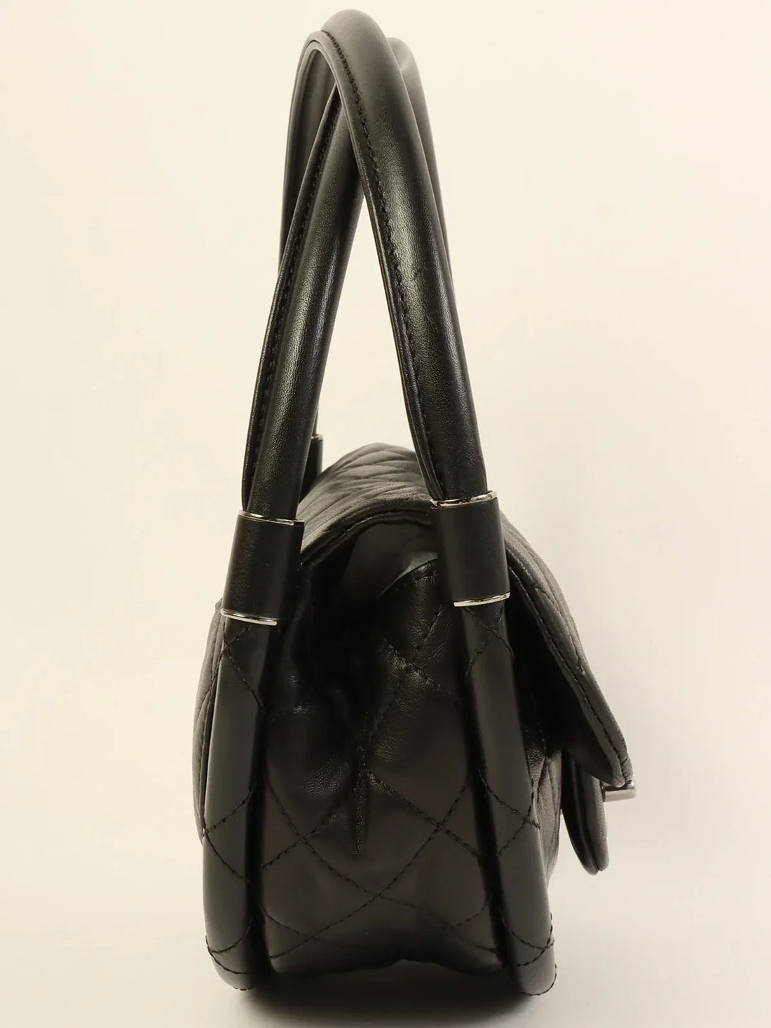 CHANEL Around 2014 Made Hula Hoop Bag Mini Black