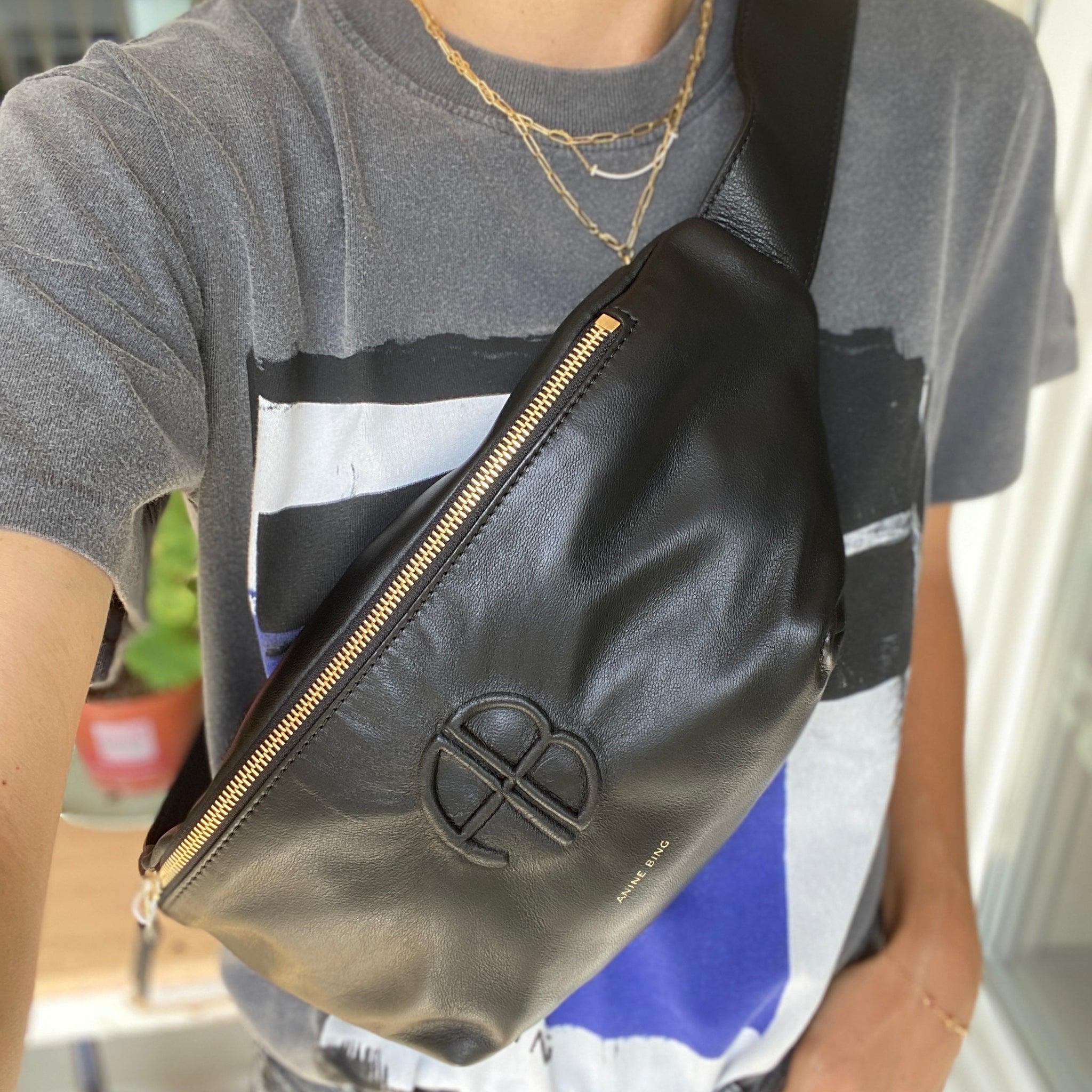 ANINE BING FANNY BAG - BLACK