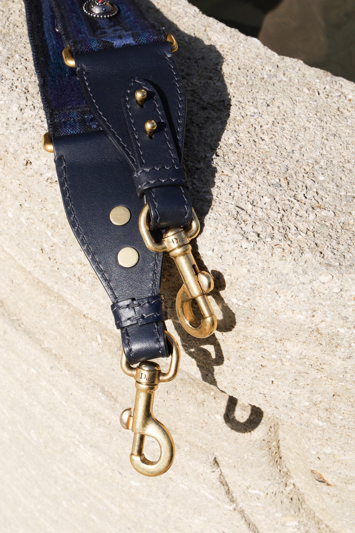 CHRISTIAN DIOR Shoulder Strap Blue