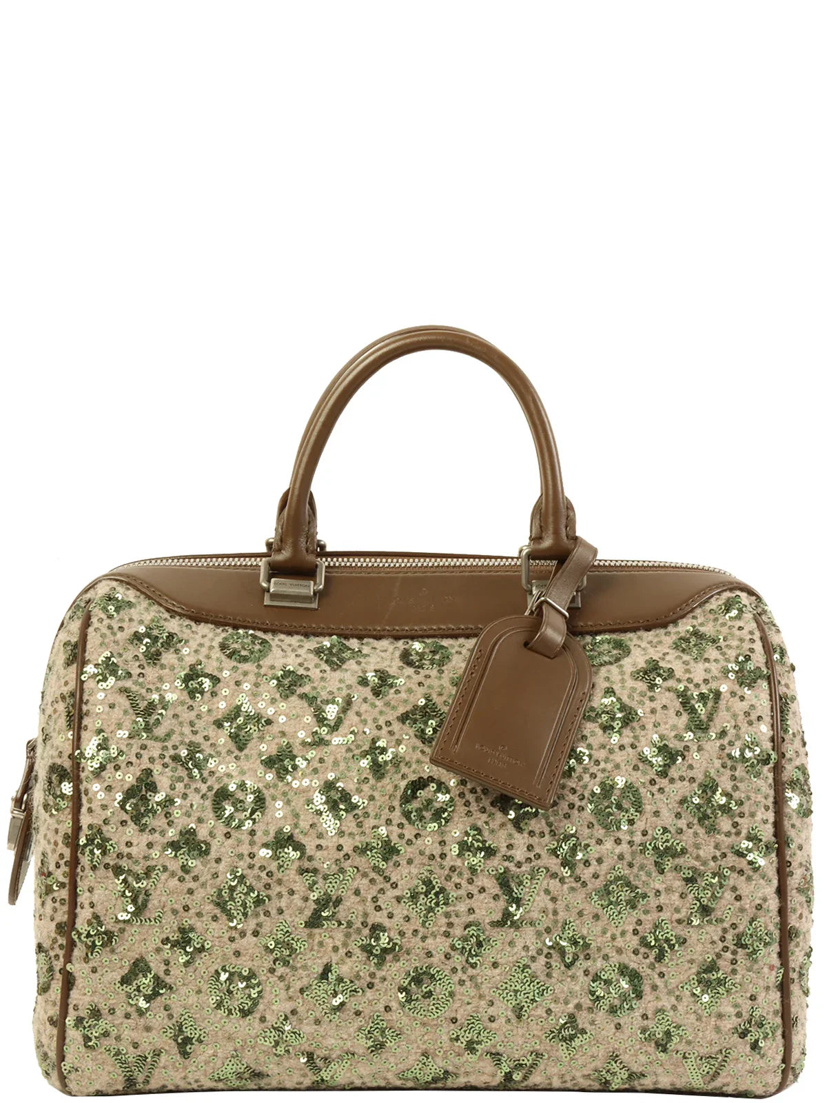 LOUIS VUITTON 2012 Made Monogram Sunshine Express Speedy 30 Brown/Green