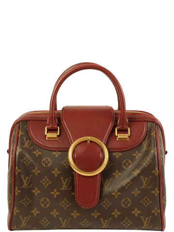 LOUIS VUITTON 2012 Made Canvas Monogram Golden Arrow Speedy Brown/Wine Red