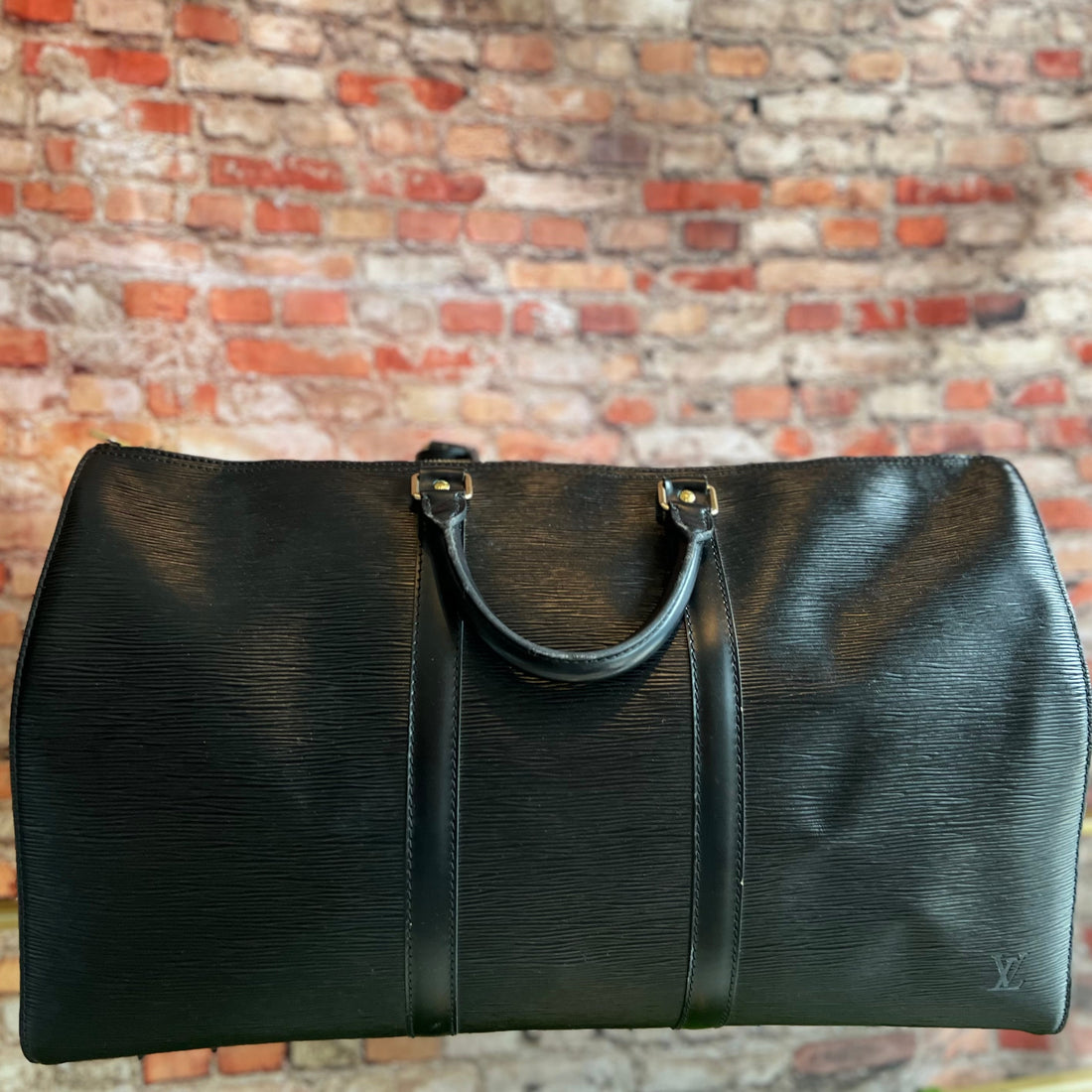 LOUIS VUITTON Epi Keepall 45 Black