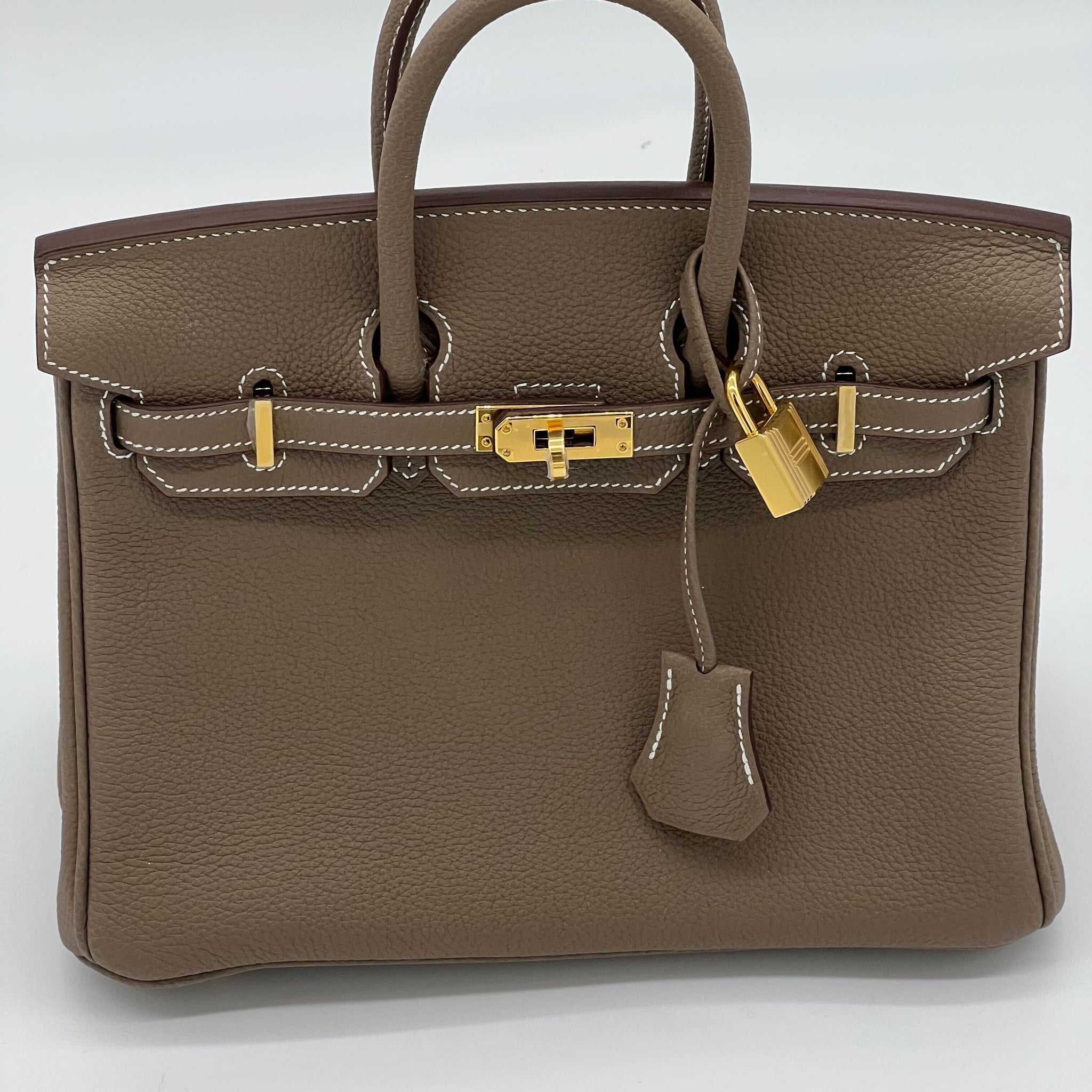 Hermes Birkin 25 Etoupe Togo Gold Hardware