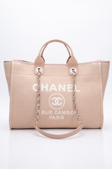 Chanel Canvas Beige Large Deauville Tote