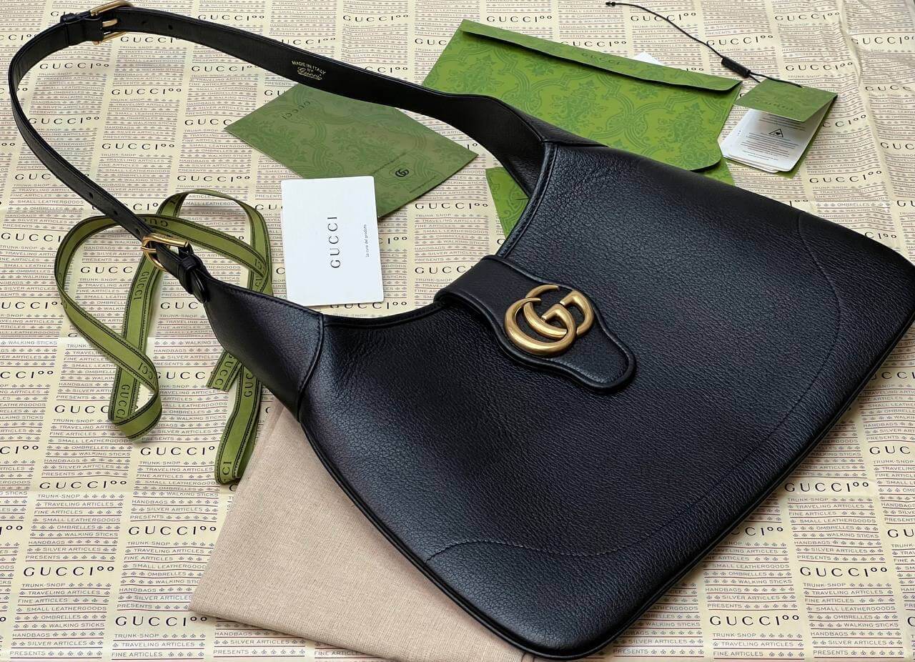 Gucci Aphrodite large shoulder bag black