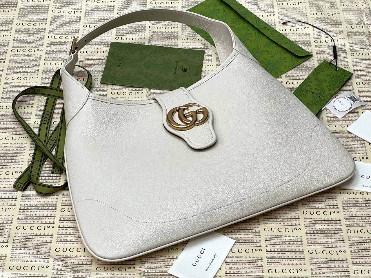 Gucci Aphrodite large shoulder bag white