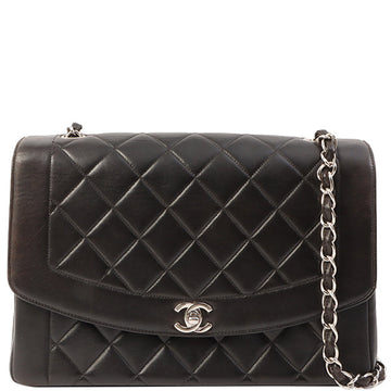 Chanel Around 1997 Made Diana Flap Chain Bag Black