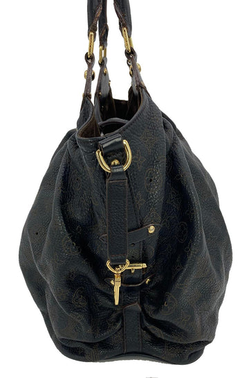 LOUIS VUITTON Black Mahina GM Shoulder Bag