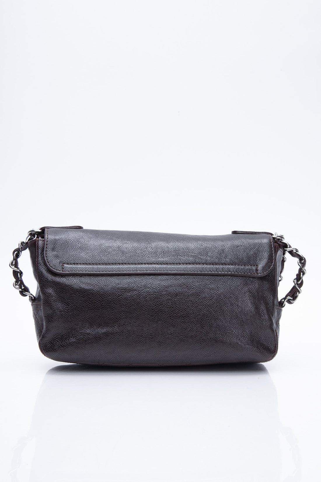 Chanel Glazed Caviar Pocket In The City Shoulder Bag Brown