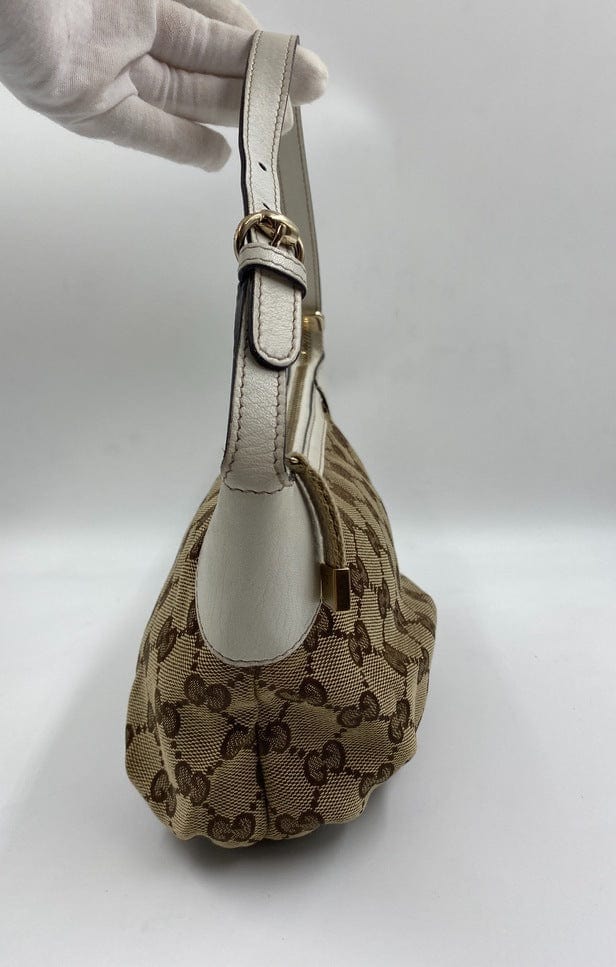Gucci Vintage Logo Canvas Shoulder Bag