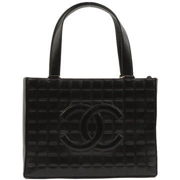 Chanel Around 2002 Made Cc Mark Stitch Chocolate Bar Tote Bag Black