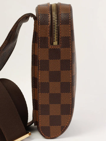 LOUIS VUITTON 2009 Made Canvas Damier Jeronimos Brown