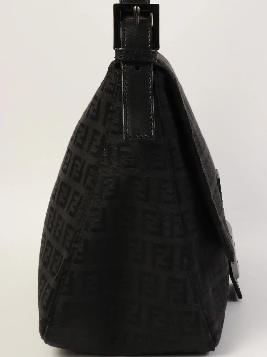 FENDI Ff Pattern Mamma Baguette Black