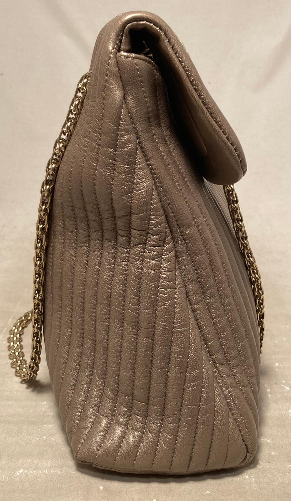 CHANEL Vertical Stripe Quilted Reissue Classic Flap Shoulder Bag