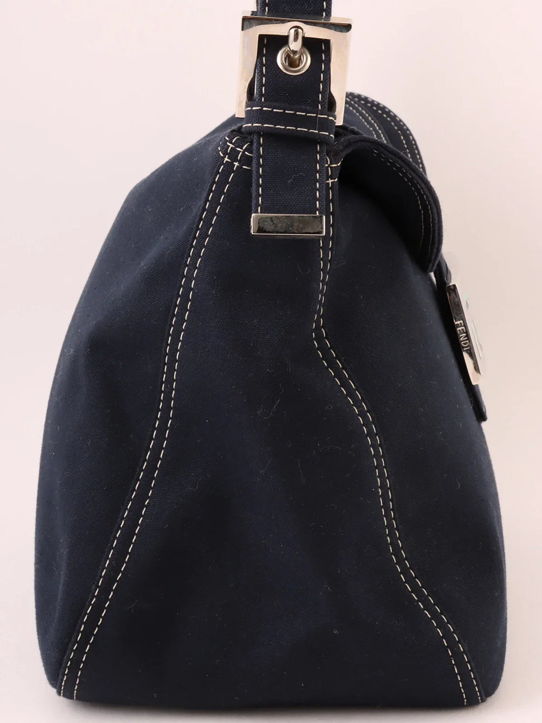 FENDI Canvas Mamma Baguette Navy