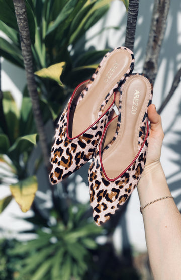 Animal Print Mule - Size EU 39