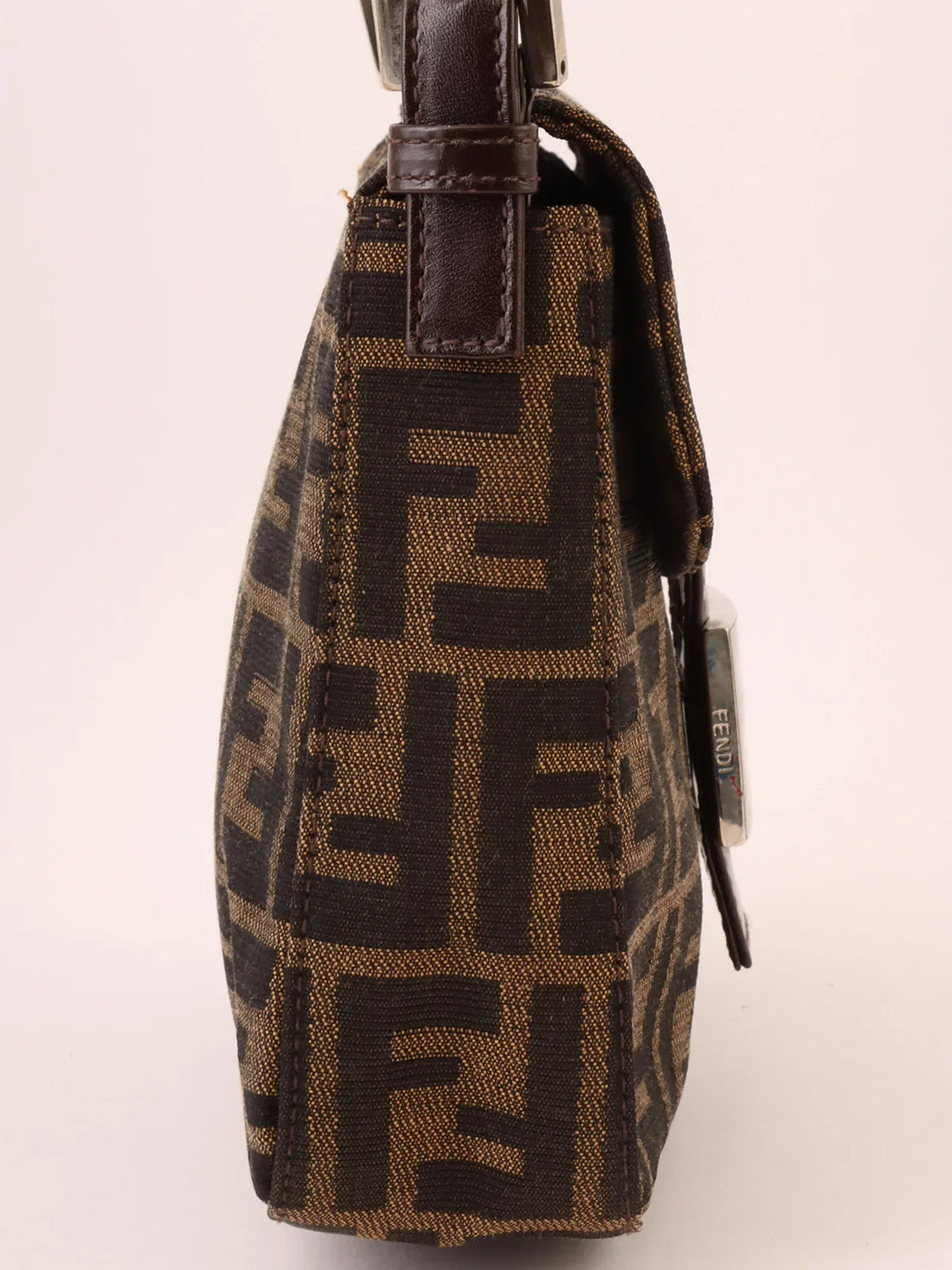 FENDI Ff Pattern Mamma Baguette Brown