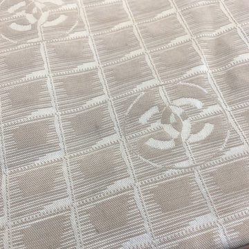 CHANEL Shoulder Bag in Beige Fabric