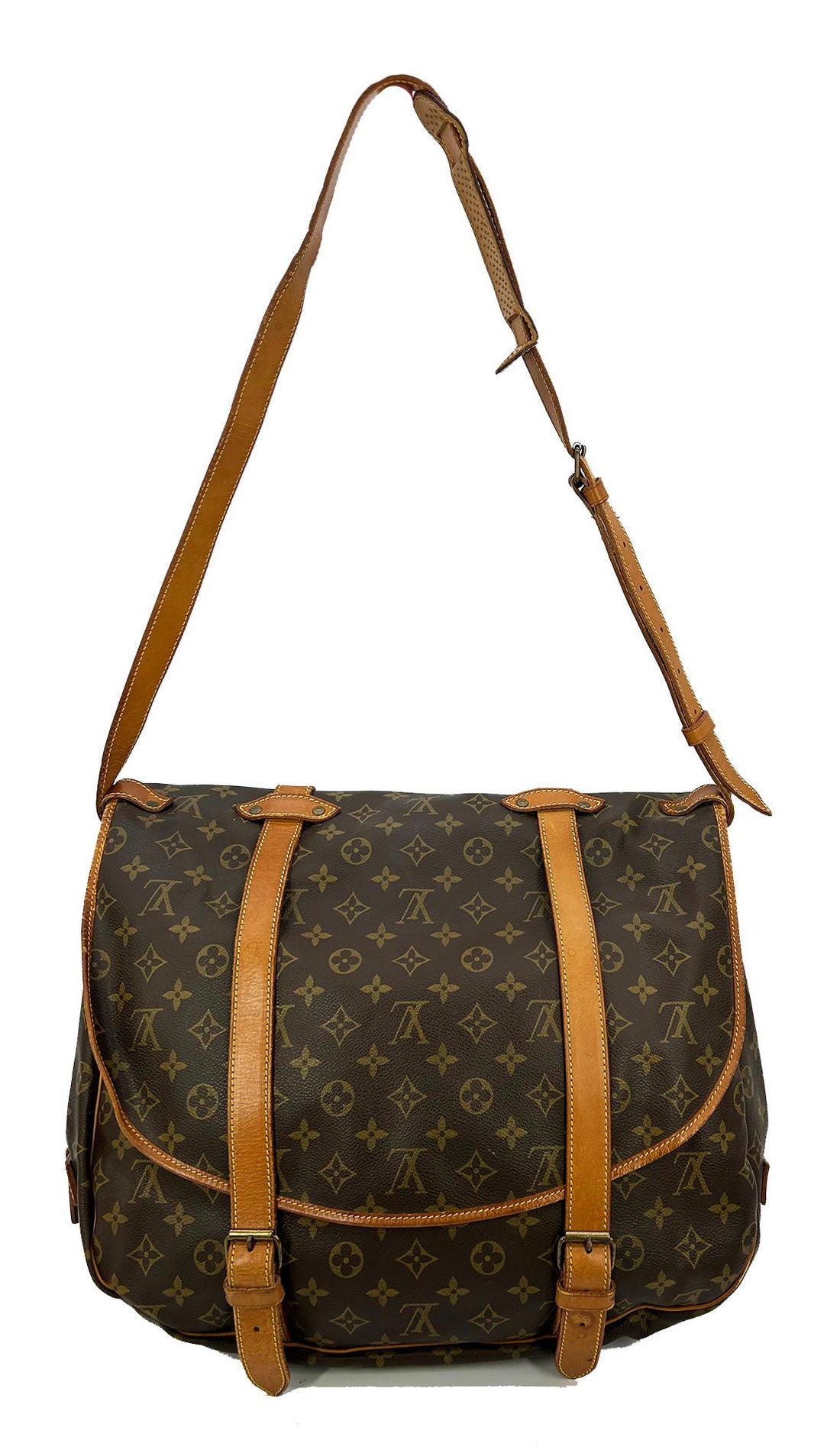 LOUIS VUITTON Vintage Monogram Samur 43 Messenger Shoulder Bag