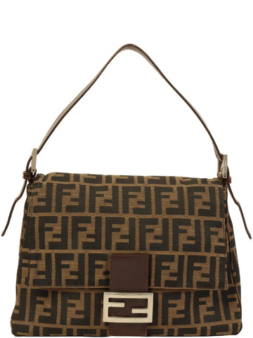 FENDI Ff Pattern Mamma Baguette Brown